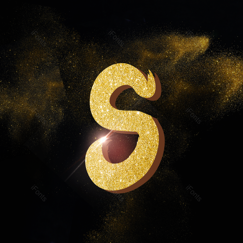 艺术字图片,字母元素,金色PNG,免抠素材