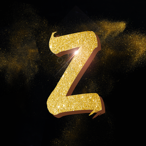 字母Zz z Z 金色 立体