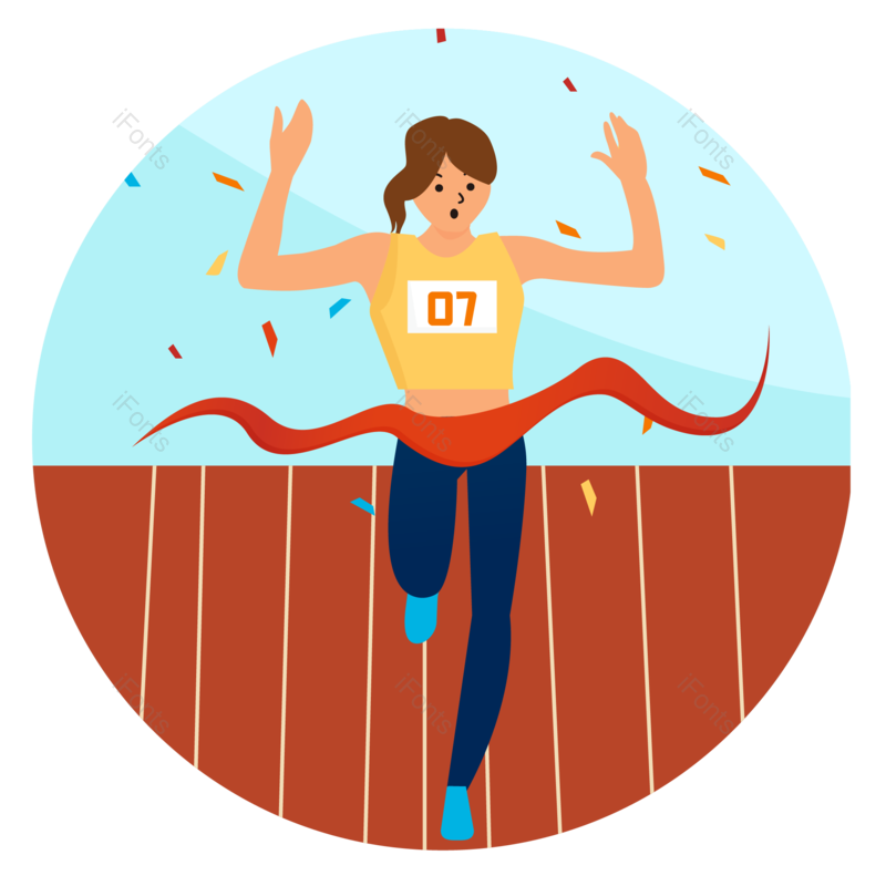 奔跑图片,运动会元素,跑步PNG,免抠素材