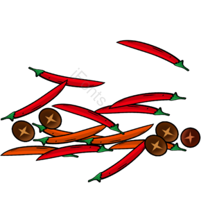 辣椒 辣椒元素 辣椒素材 辣椒装饰 红色辣椒 火锅配料 火锅配方 火锅
