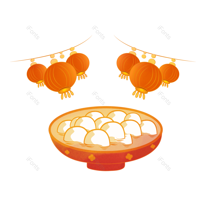 元素图片,灯笼元素,元宵PNG,元宵节免抠素材