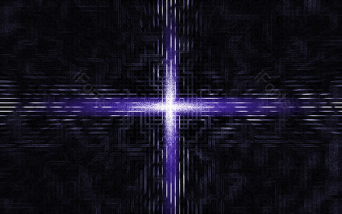 空间 立体 光效 粒子 背景 PPT