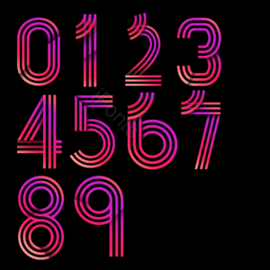 数字 1 2 3 4 5 6 7