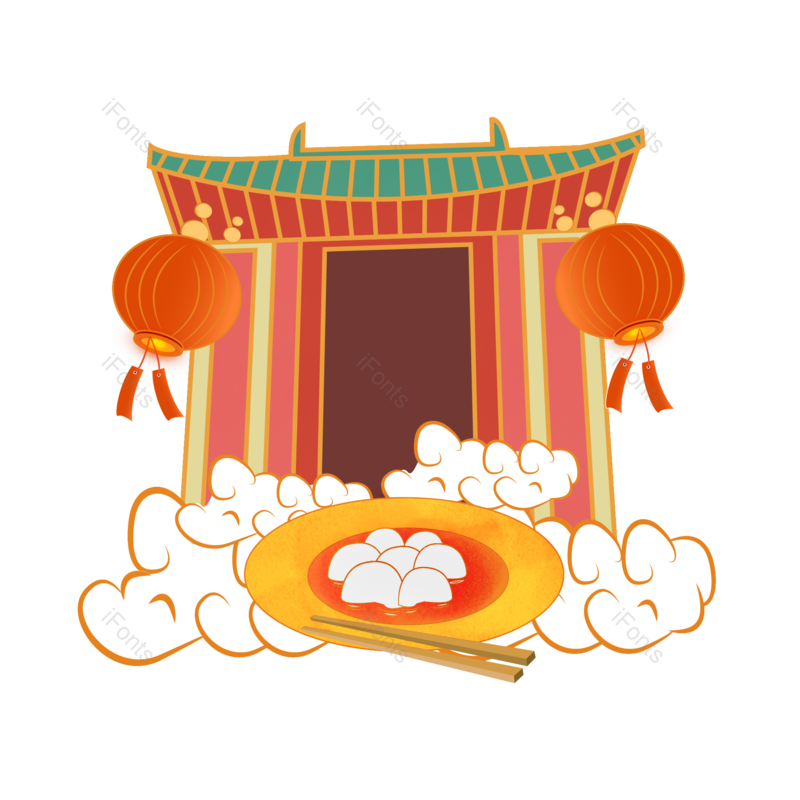 元素图片,灯笼元素,元宵PNG,元宵节免抠素材