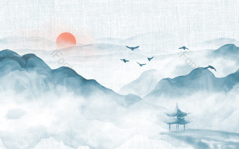 古风背景 中国风背景 水墨背景 水墨山水背景 山水背景 背景图片