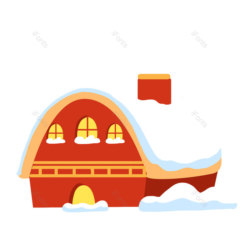 房子图片,冬天元素,PNG,免抠素材