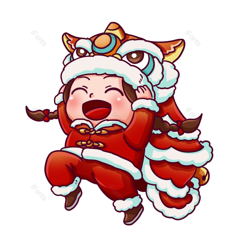 春节图片,喜庆元素,人物PNG,过年免抠素材