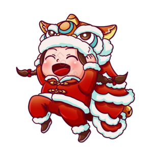 舞狮 人物 过年 喜庆 春节 新春 小年 除夕