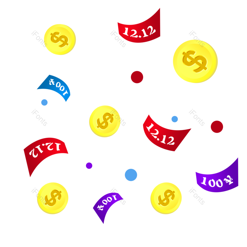 金币图片,电商素材元素,漂浮素材PNG,卡通金币免抠素材