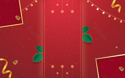 圣诞节 平安夜 喜庆 红色 金色 大气 节庆 电商海报