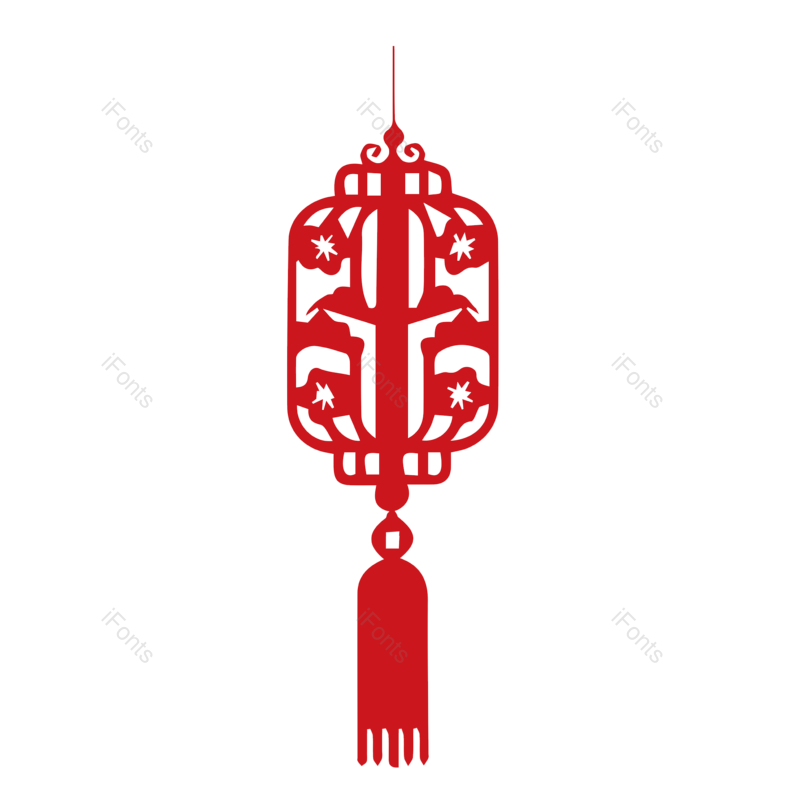 装饰图片,简约元素,灯笼PNG,扁平免抠素材