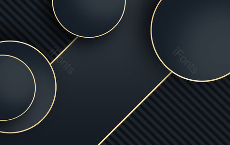 简约 大气 奢华 质感 几何 黑金 PPT背景