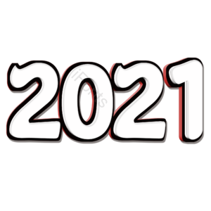 2021 新年 艺术字 免扣 PNG 元旦节 元旦