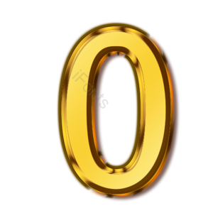 数字 金色 金属质感 立体效果 艺术字 倒计时