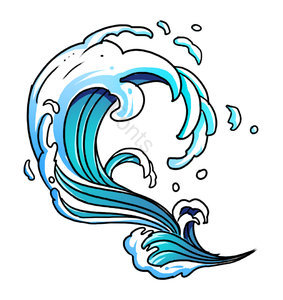 浪花 国潮 浪 水花 水 中国