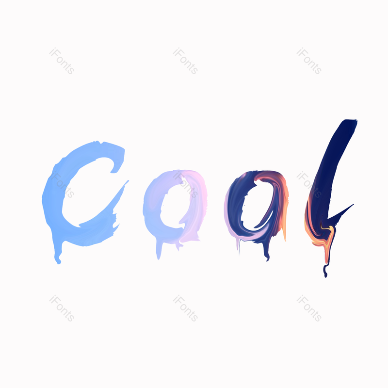 艺术字图片,英文字母元素,油漆PNG,免抠素材