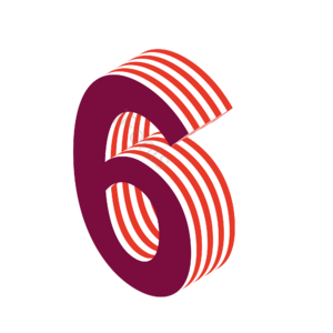 数字 6 山楂 立体效果 艺术字 C4D