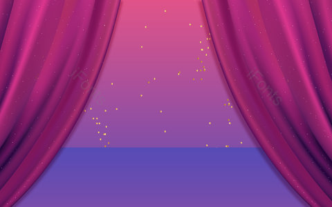 帷幕 舞台 渐变 展示背景 空间造型 庆典专用