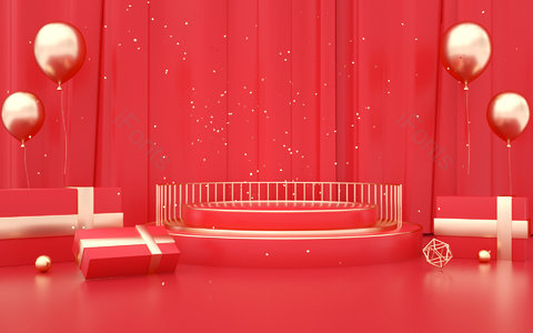 C4D 电商 促销 狂欢 海报背景 banner背景 电商背景 大促海报背景