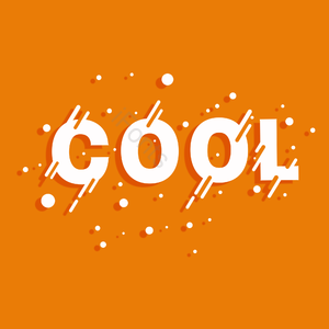 cool 英文字母 酷 白色 小圆点
