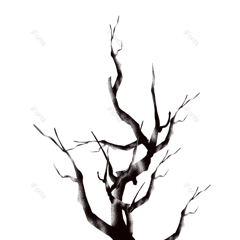 树木图片,卡通树木元素,树枝PNG,雪花免抠素材