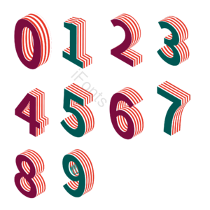 数字 1 2 3 4 5 6 7