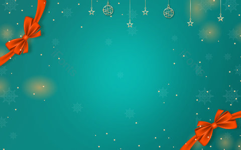 圣诞节 平安夜 清新 绿色 海报背景 618 年中大促 年中促销