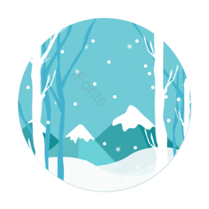 大雪节气 大雪节气元素 节气素材 节气装饰 手绘元素 手绘素材 手绘装饰 卡通手绘