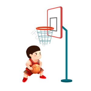 卡通 运动 可爱 投篮 插画 运动会 春运会 秋季运动会