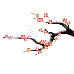 梅花 梅花元素 梅花素材 梅花装饰 手绘梅花 卡通梅花 卡通元素 卡通素材