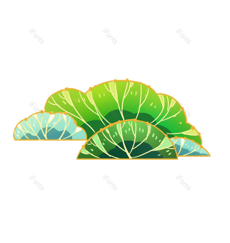 中国风图片,古风元素,植物PNG,草丛免抠素材