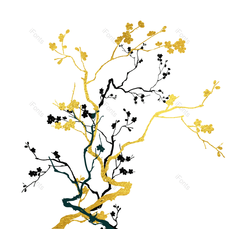 水墨图片,植物素材元素,水墨树PNG,水墨植物免抠素材