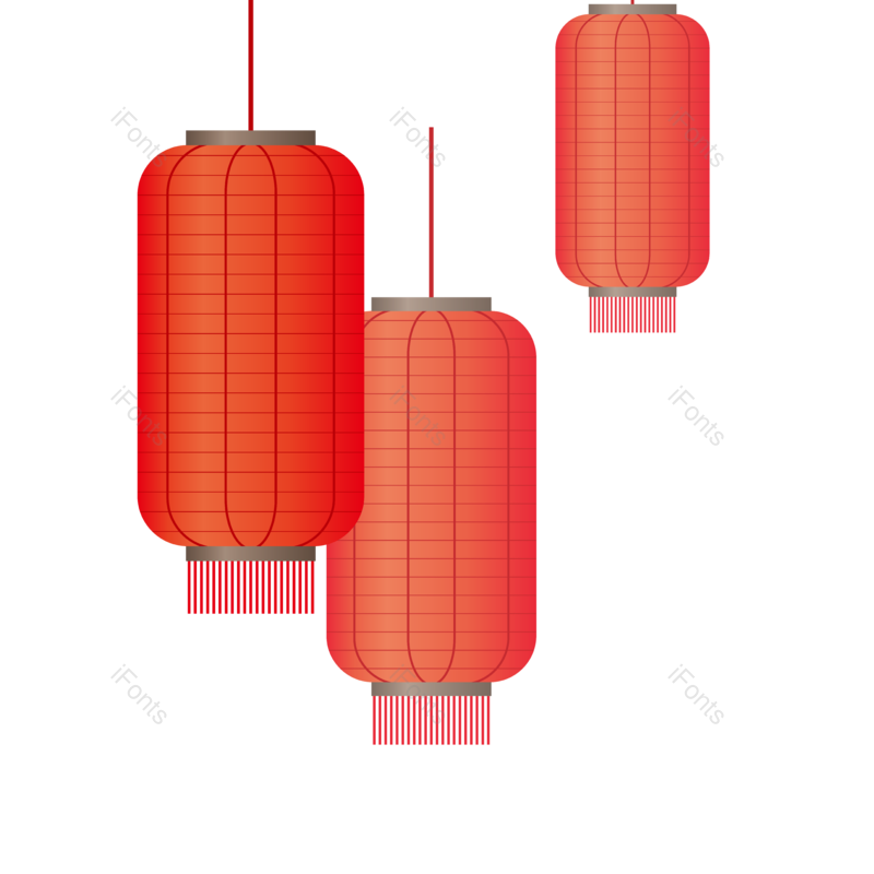 过年图片,灯笼元素,红灯笼PNG,元宵免抠素材