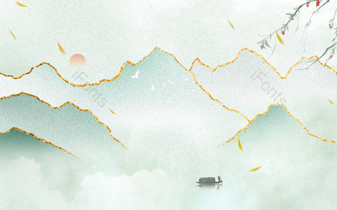 中国风 山风 鎏金 复古 古风 端午 端午节 五月初五