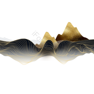山水渐变 渐变 渐变元素 渐变素材 渐变装饰 黑金 黑金元素 黑金素材