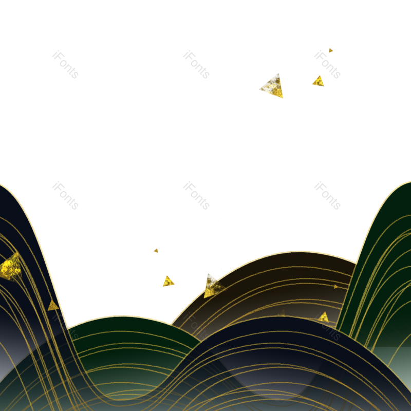 渐变图片,山脉元素,PNG,免抠素材