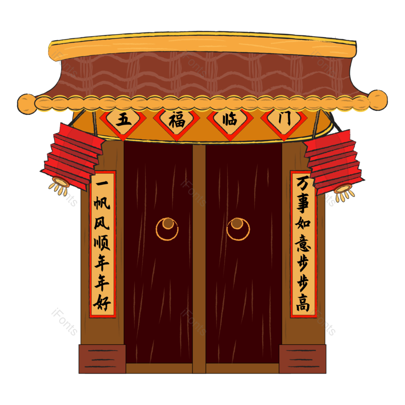 中国风图片,新年元素,手绘PNG,免抠素材