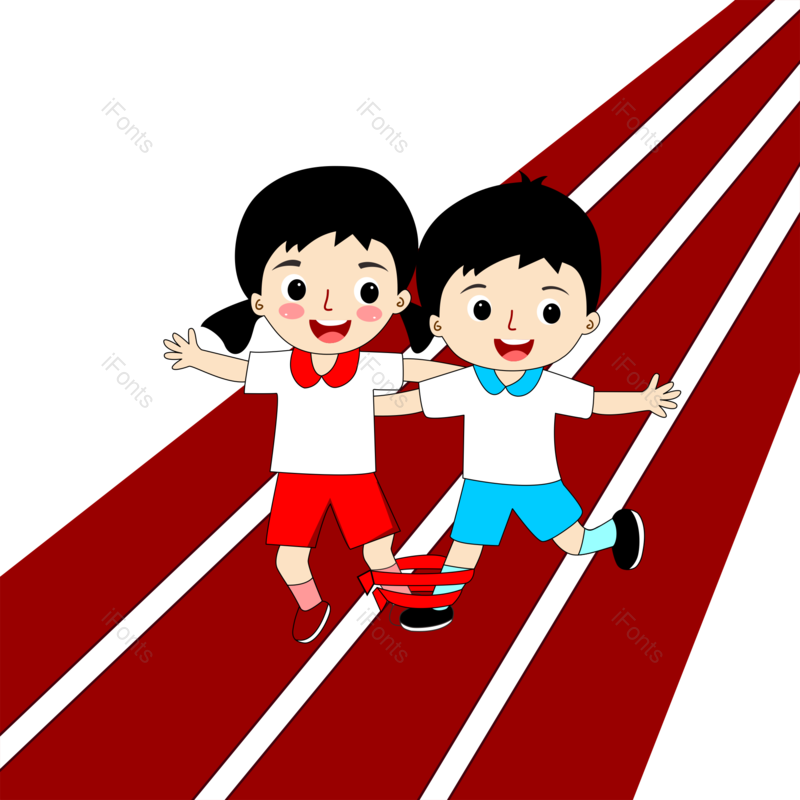 运动会图片,卡通人元素,PNG,免抠素材