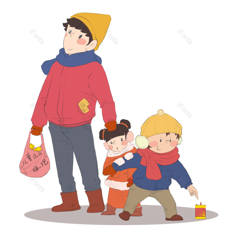 鞭炮图片,红色元素,新年PNG,免抠素材