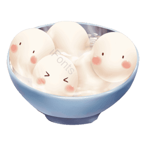 传统节气 元宵节 汤圆 元宵 元素