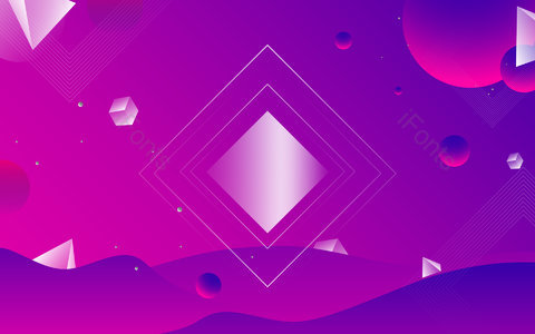 紫色 渐变 空间感 场景背景 球体质感 618 年中大促 年中促销