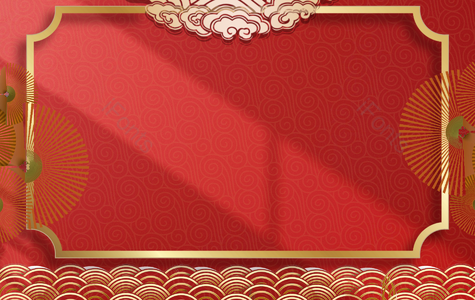 新年 元旦 春季 传统 中国风 红色 春季元素