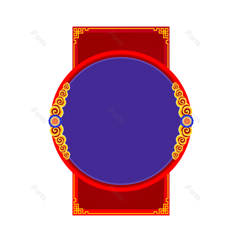 祥云图片,中国风元素,边框底纹PNG,免抠素材