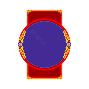 中国风 边框底纹 中国风配色 祥云 矢量手绘 国潮