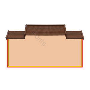 边框 中式 屋檐 国潮边框 中国风边框 框