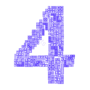 免抠图 艺术字 俄罗斯方块 拼接 数字