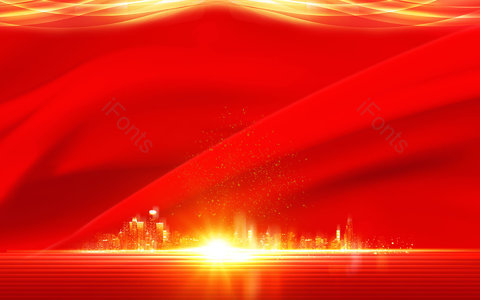 红色 商务背景 地产背景 动感光效背景 房地产背景 年会背景 展会背景 PPT背景