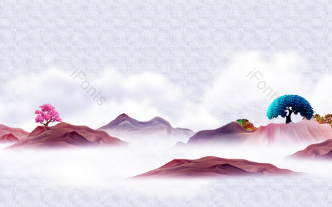 炫彩背景 古风背景 新中式背景 中国风背景 山水背景 背景图片 PPT背景 素材