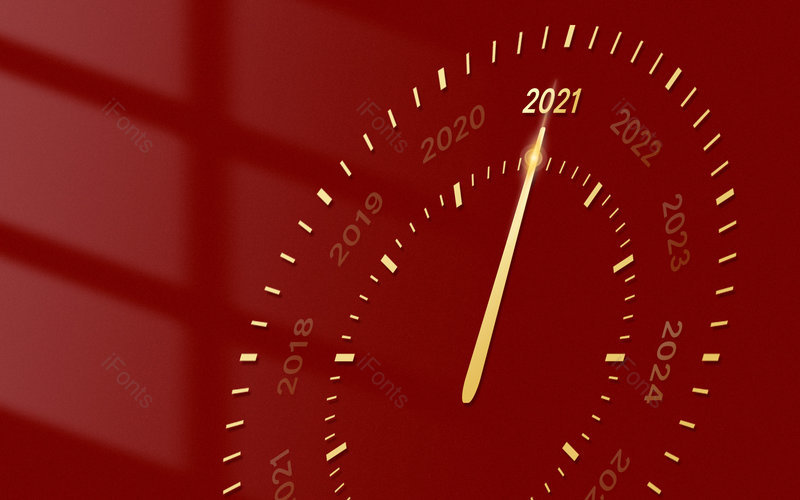 简约大气质感2021新春元旦时钟倒计时背景,插画/手绘图，插画/手绘图库，插画/手绘图下载,插画/手绘