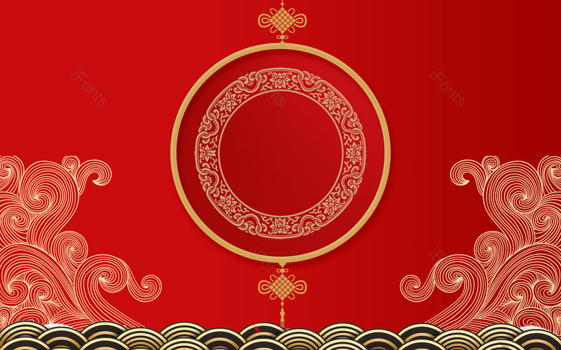 大气喜庆中国风元素复古元素春节背景,插画/手绘图，插画/手绘图库，插画/手绘图下载,插画/手绘